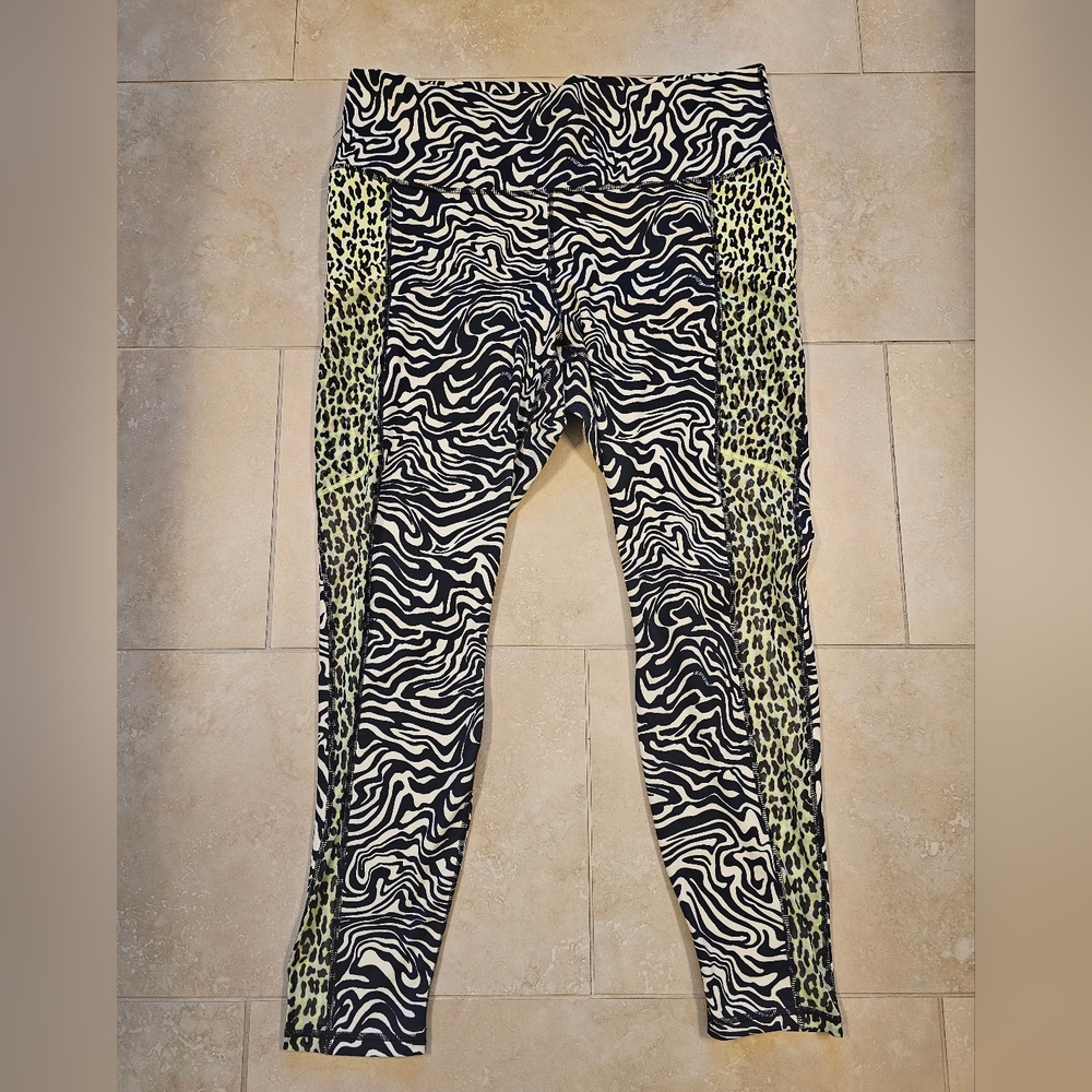 Fabletics Zebra and Leopard Print Leggings